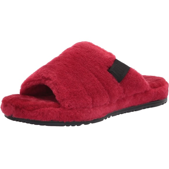 MENS UGG Fluff You Red Slippers - Picture 3 of 10